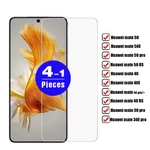 1-4Pcs 9H Glass smartphone For Huawei mate 50 40 RS 30 30E pro plus lite 50E 40E screen protector Tempered glass protective film