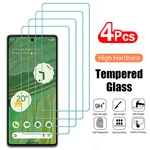 4PCS Tempered Glass for Google Pixel 8 7 7A 6 6A 5 5A 4A 4 XL 3 3A Fold 9H Protective Transparent Screen Protector Film Glass