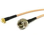 New Wireless Modem Extension MMCX Male Right Angle To F Plug Pigtail Cable RG316 15CM 6" Adapter