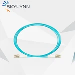 10pcs LC/UPC-LC/UPC Duplex 3.0mm OM3 Fiber Optic Patch Cord, Aqua LSZH Jacket 1m 2m 3m 5m 10m Jumper Cable