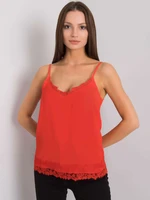 Red lace top