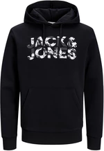 Jack&Jones Pánská mikina JJEJEFF Standard Fit 12250682 Black S