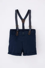 DEFACTO Baby Boy Basic Gabardine Shorts Suspended 2-Piece Set