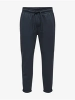 Dark blue men's chino pants ONLY & SONS Anton - Men