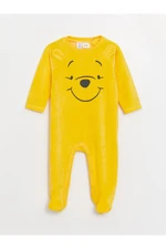 LC Waikiki Crew Neck Long Sleeve Winnie the Pooh Embroidered Baby Boy Jumpsuit