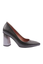 DGN 660-22y Women's Pointed Toe Decollete Galvanized Heels Heeled Shoes.