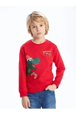 LC Waikiki Lcw Kids Crew Neck New Year's Themed Long Sleeve Boy's Sweatshirt