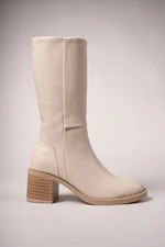 Riccon Secmodh Women's Boots 0012711 Beige Skin.