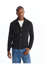 LC Waikiki Standard Mold Jacket Collar Men's Knitwear Cardigan