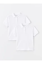 LC Waikiki Lcw Polo Collar Basic Short Sleeve Boy's T-Shirt Pack of 2