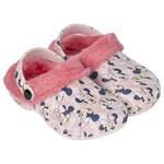 HOUSE SLIPPERS CLOG FLEECE MINNIE