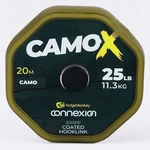 Ridgemonkey návazcová šňůrka connexion camox stiff coated hooklink 20 m - 25 lb