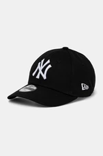 Dětská bavlněná kšiltovka New Era NEW YORK YANKEES černá barva, s aplikací, 10879076