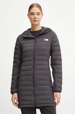 Péřová bunda The North Face Belleview dámská, černá barva, zimní, NF0A7UK74H01