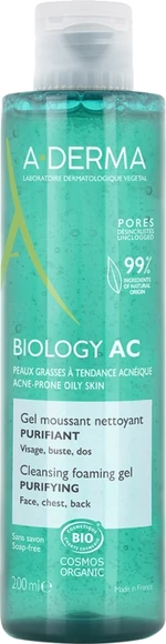 A-DERMA Jemný čisticí pěnivý gel Biology AC (Cleansing Foaming Gel) 200 ml