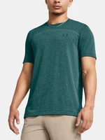 Under Armour UA Rush Seamless Wordmark T-Shirt SS-BLU - Men's