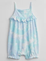 GAP Baby overal ruffle tie-dye shorty jednoczęściowy