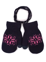 Yoclub Kids's Gloves RED-0020G-A11C Navy blue