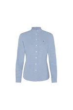 Tommy Hilfiger Košeľa - RECYCLED OXFORD REG  LS SHIRT modrá