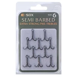 E-SOX trojháčky X-Strong Pike Trebles Semi Barbed vel. 6