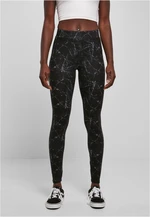 Women's soft leggings AOP blackmarble