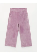 LC Waikiki Basic Velvet Girls' Sweatpants with Elastic Waistband