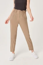 Dagi Mink Cupro Paperbag Trousers