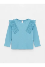 LC Waikiki Crew Neck Long Sleeved Baby Girl T-Shirt