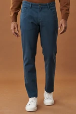 AC&Co / Altınyıldız Classics Men's Petrol Slim Fit Slim Fit Cotton Flexible Chino Trousers.