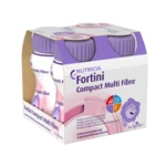 Fortini Compact Pro děti s vlákninou Jahoda 4x125 ml