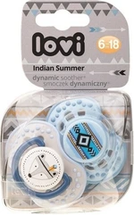 LOVI Silikónový cumlík dynamický Boy Indian 6-18m 2 ks