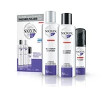 Sada pre silne rednúce chemicky ošetrené vlasy Nioxin System 6 Trial Kit No.6 (81423412) + darček zadarmo