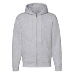 Light grey men's hoodie Premium Fruit of the Loom