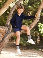 Navy blue children's hoodie Fruit of the Loom