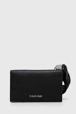 Peňaženka Calvin Klein dámska,čierna farba,K60K611689