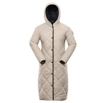 Beige women's winter quilted coat NAX ZARGA