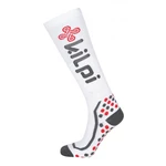 White unisex compression knee-high socks Kilpi PANAMA