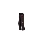 Softshell trousers - black with pink zippered pockets