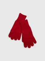 Red women's gloves GAP