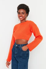 Trendyol Orange Super Crop Knitwear Sweater