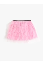 Koton Tutu Skirt with Elastic Waist, Layered Lined.