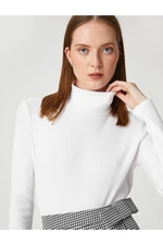 Koton Rachel Araz X - Half Turtleneck Ribbed T-Shirt.