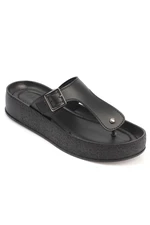 Capone Outfitters Mules - Black - Flat