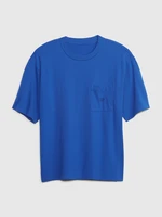 Blue men's oversize T-shirt GAP