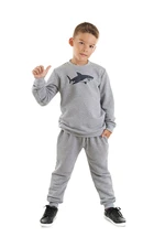 Mushi Shark Thick Gray Boys Tracksuit Set