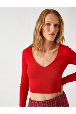 Koton Crop Knitwear Sweater