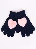 Yoclub Kids's Gloves RED-0069G-AA50-003 Navy Blue