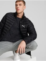 Puma Men's Black Quilted Track Jacket - Men's