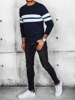 Men's dark blue sweater Dstreet