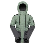 Children's ski jacket with ptx membrane ALPINE PRO ZARIBO loden frost